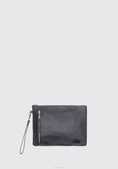 pochette en simili cuir avec logo ton sur ton Antony Morato noir Hommes accessoires 4B4P358