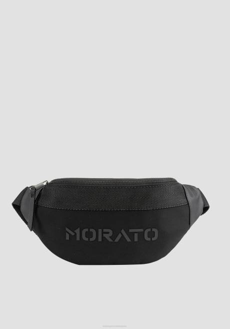 sac banane en popeline et tissu technique avec logo Antony Morato noir Hommes accessoires 4B4P350