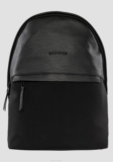 sac à dos en popeline et tissu effet palmellato Antony Morato noir Hommes accessoires 4B4P351