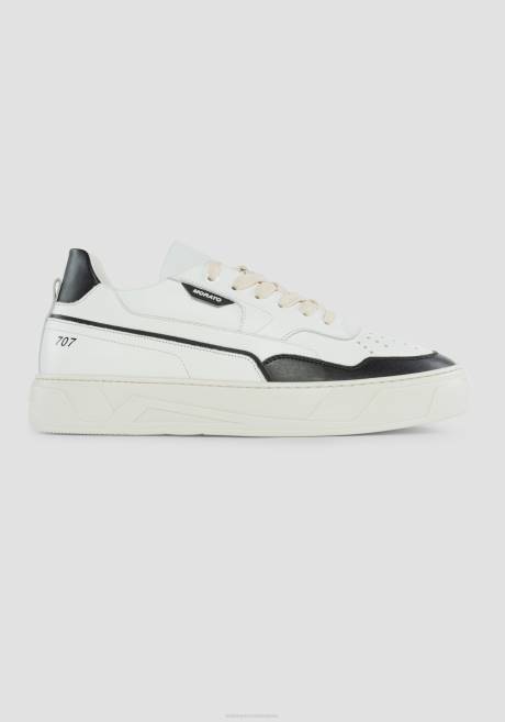 Baskets basses 707 en cuir avec détails contrastés et bout perforé Antony Morato noir Hommes chaussure 4B4P316