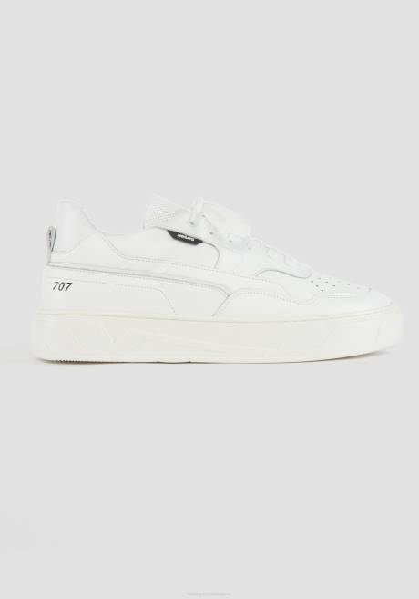 Baskets basses en cuir 707 Antony Morato blanc Hommes chaussure 4B4P296