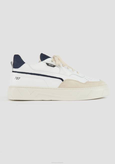 Baskets basses en cuir 707 Antony Morato encre bleue Hommes chaussure 4B4P289