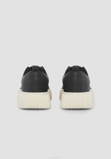 baskets basses Allen en 100% cuir uni avec semelle plateforme Antony Morato noir Hommes chaussure 4B4P299