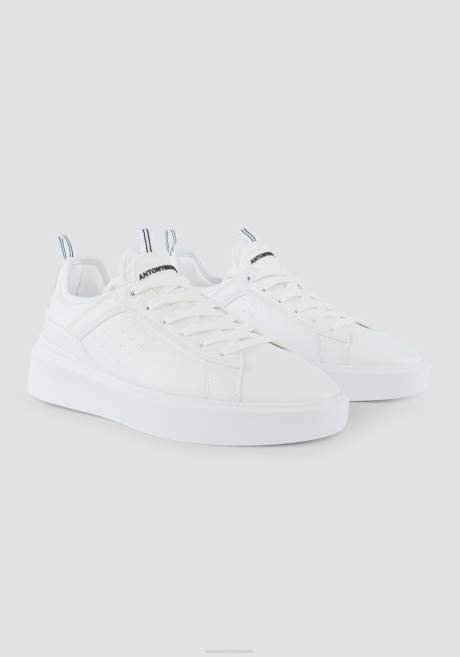 baskets basses barnet en simili cuir foulonné avec chaussettes en tissu stretch ton sur ton Antony Morato blanc Hommes chaussure 4B4P320