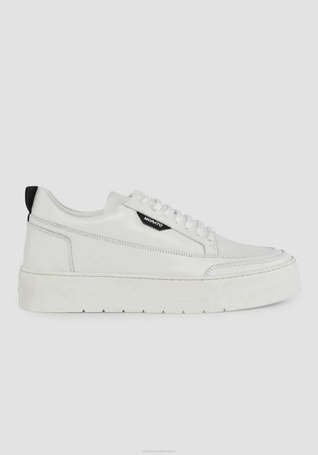 baskets basses en cuir Flint Antony Morato blanc Hommes chaussure 4B4P301