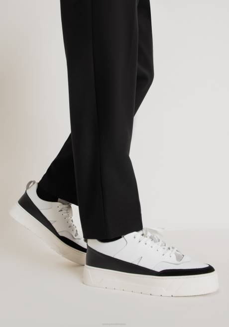 baskets basses herald en 100% cuir avec détails contrastés Antony Morato noir Hommes chaussure 4B4P310