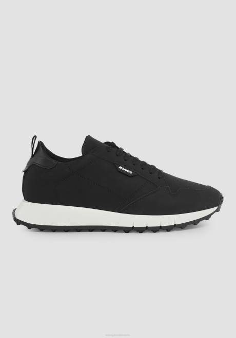 baskets basses run Wheaton en nubuck recyclé Antony Morato noir Hommes chaussure 4B4P307