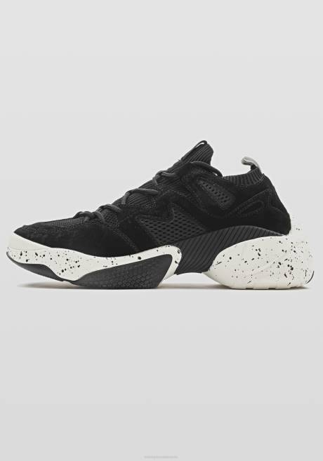 baskets running oslo en jersey tricoté avec détails en faux suède Antony Morato noir Hommes chaussure 4B4P325