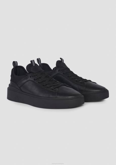 sneaker barnet en simili cuir et tissu technique Antony Morato noir Hommes chaussure 4B4P312
