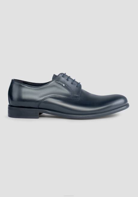 derby en cuir blessé Antony Morato encre bleue Hommes chaussure 4B4P331
