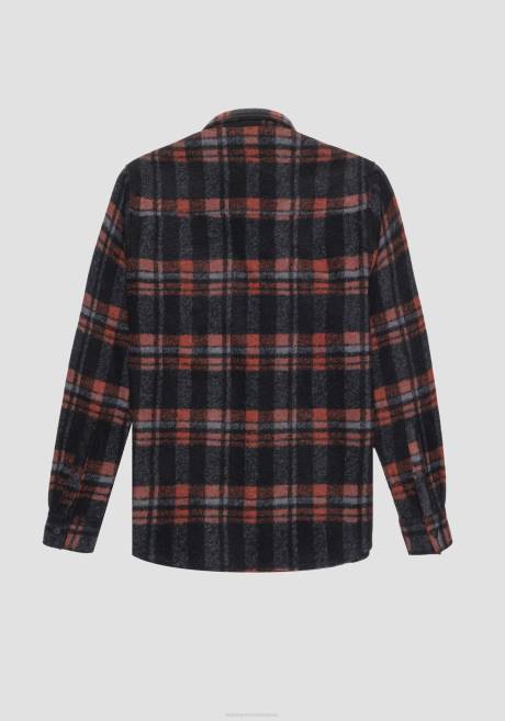 chemise coupe droite munich en tissu mélangé chaud Antony Morato noir Hommes vêtements 4B4P127