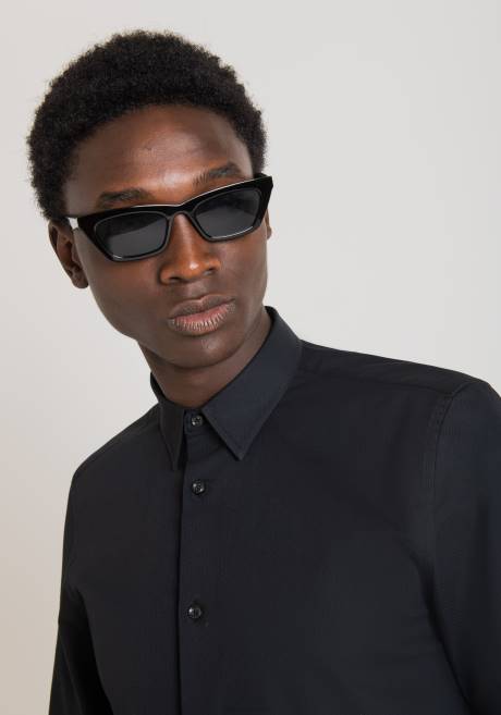 chemise coupe slim napoli en 100% coton Antony Morato noir Hommes vêtements 4B4P105