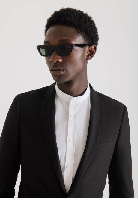 chemise en coton à col mao Antony Morato blanc Hommes vêtements 4B4P136