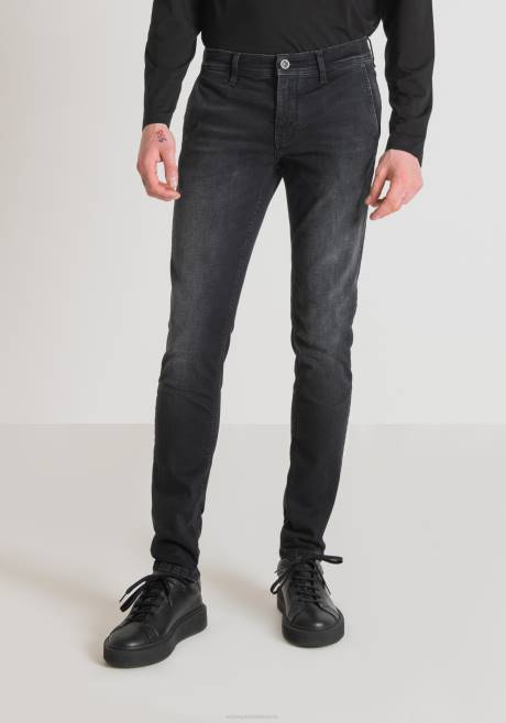 Jean Mason coupe skinny en denim power stretch noir avec délavage foncé Antony Morato noir Hommes vêtements 4B4P280