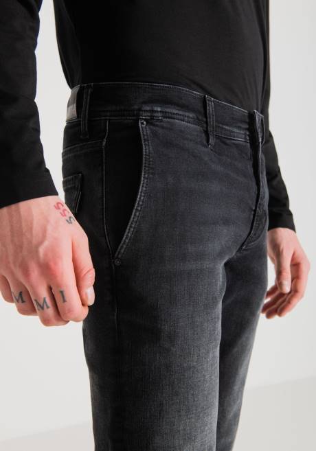 Jean Mason coupe skinny en denim power stretch noir avec délavage foncé Antony Morato noir Hommes vêtements 4B4P280