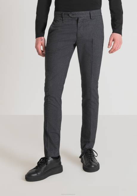 Pantalon coupe skinny bryan en coton mélangé doux et extensible Antony Morato noir Hommes vêtements 4B4P220
