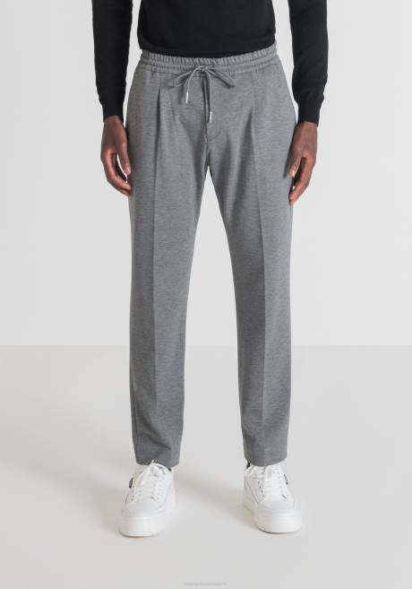 nei pantalon coupe classique avec élastique et cordon de serrage Antony Morato mélange gris moyen Hommes vêtements 4B4P264