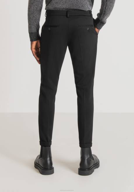 pantalon coupe super skinny ashe en sergé de viscose mélangée stretch Antony Morato noir Hommes vêtements 4B4P223