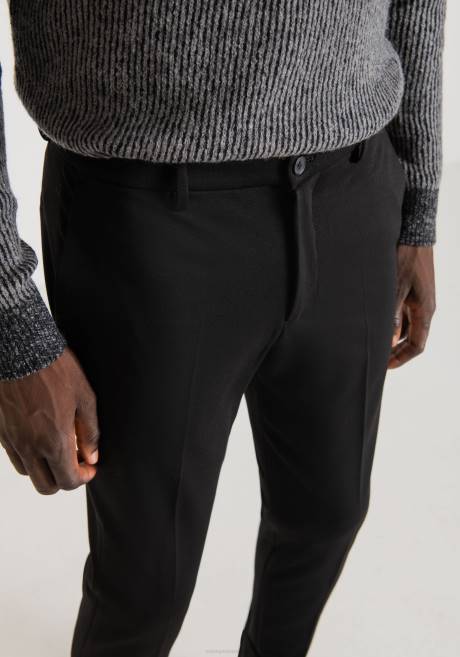 pantalon coupe super skinny ashe en sergé de viscose mélangée stretch Antony Morato noir Hommes vêtements 4B4P223