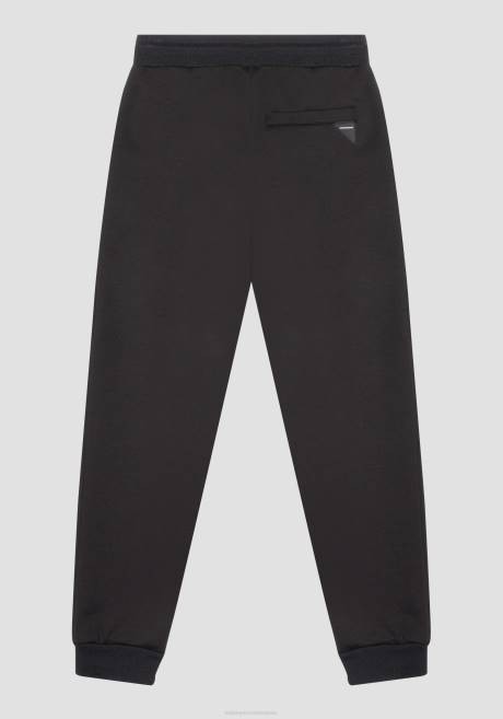 pantalon de survêtement Slim Fit en scuba stretch en viscose mélangée Antony Morato noir Hommes vêtements 4B4P219