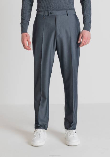 pantalon evan coupe décontractée en tissu stretch effet denim Antony Morato bleu clair Hommes vêtements 4B4P269