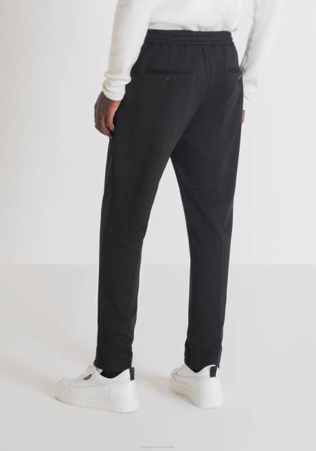 pantalon neil coupe classique en tissu mélangé de viscose stretch avec pli central Antony Morato noir Hommes vêtements 4B4P235