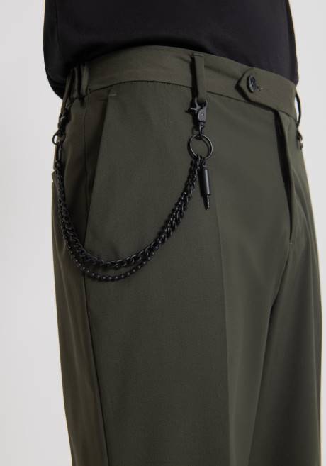 pantalon rad slim fit longueur cheville avec pli central Antony Morato 4075 Hommes vêtements 4B4P270