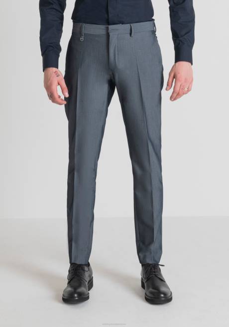 pantalon slim fit bonnie en mélange de viscose stretch effet denim Antony Morato bleu clair Hommes vêtements 4B4P266