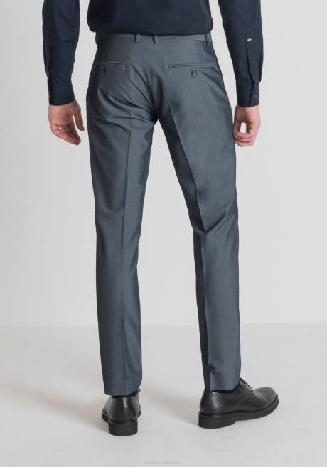 pantalon slim fit bonnie en mélange de viscose stretch effet denim Antony Morato bleu clair Hommes vêtements 4B4P266
