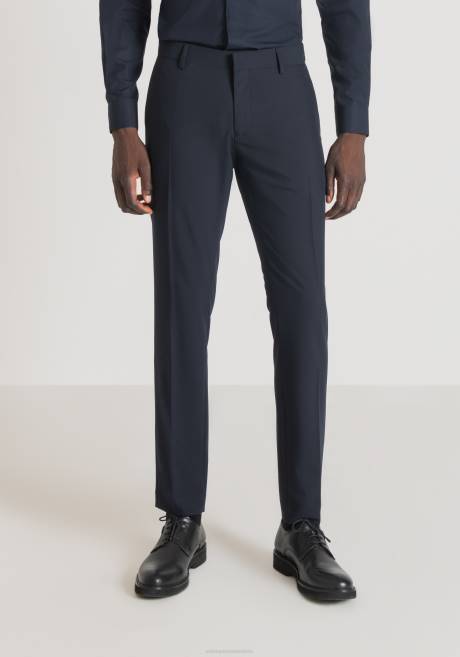 pantalon slim fit bonnie en viscose mélangée stretch Antony Morato encre bleue Hommes vêtements 4B4P259