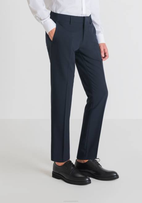 pantalon stretch coupe slim "bonnie" Antony Morato encre bleue Hommes vêtements 4B4P271
