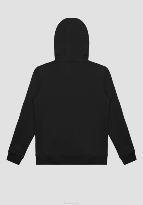 sweat-shirt Regular Fit en viscose mélangée avec maxi logo effet caoutchouté Antony Morato noir Hommes vêtements 4B4P59
