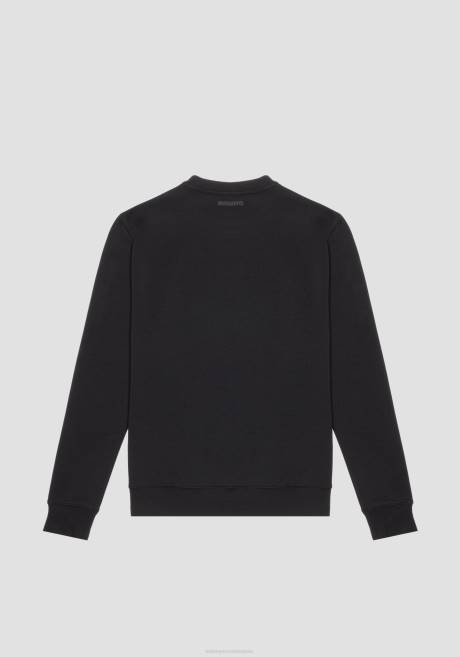sweat-shirt à col rond coupe classique en coton mélangé avec imprimé tigre dégradé Antony Morato noir Hommes vêtements 4B4P47