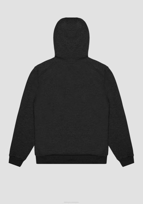 sweat-shirt coupe classique en tissu stretch avec détails contrastés Antony Morato noir Hommes vêtements 4B4P66