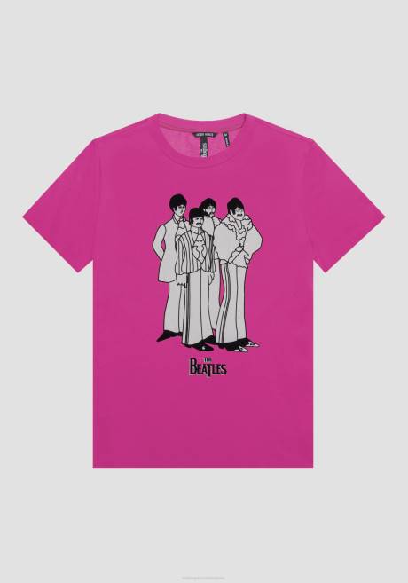 t-shirt coupe classique en 100% coton avec imprimé des Beatles Antony Morato 5096 Hommes vêtements 4B4P168