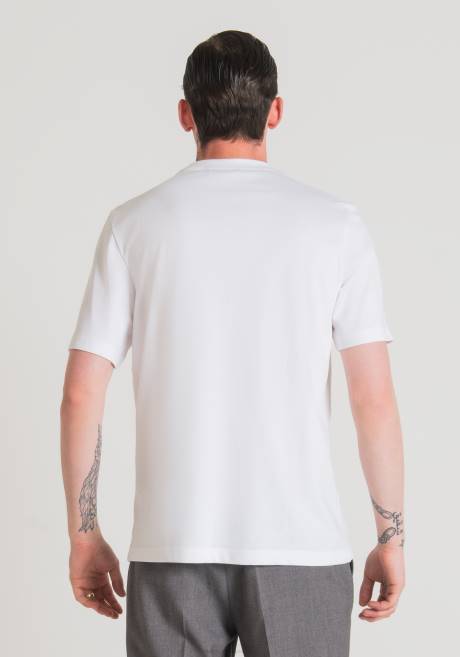 t-shirt oversize en 100% coton avec logo brodé Antony Morato blanc Hommes vêtements 4B4P152