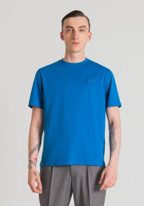 t-shirt oversize en pur coton avec logo brodé Antony Morato 7117 Hommes vêtements 4B4P197