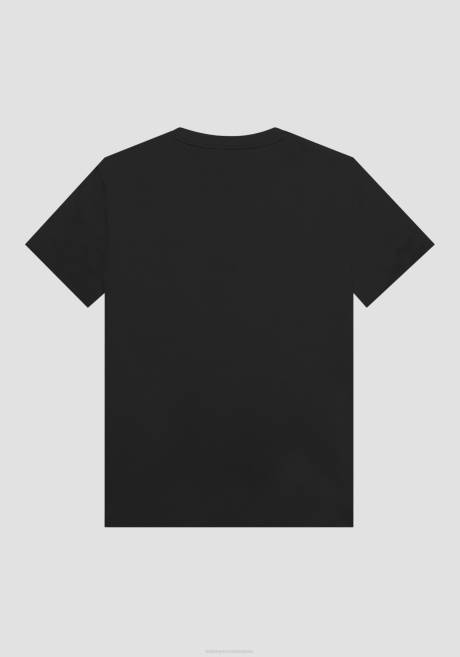 t-shirt oversize en pur coton avec logo brodé Antony Morato noir Hommes vêtements 4B4P194