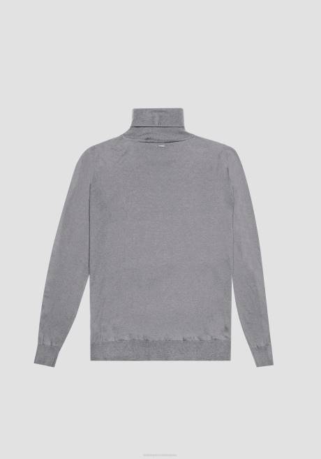 pull coupe classique en laine mélangée douce Antony Morato mélange gris moyen Hommes vêtements 4B4P82