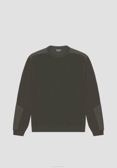 pull ras du cou coupe classique en coton mélangé avec applications contrastées Antony Morato 4075 Hommes vêtements 4B4P100