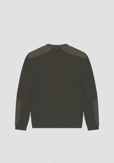 pull ras du cou coupe classique en coton mélangé avec applications contrastées Antony Morato 4075 Hommes vêtements 4B4P100