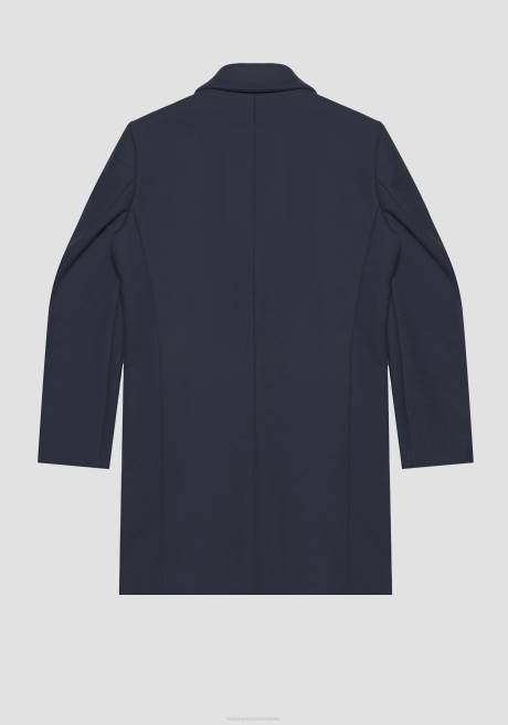 manteau coupe slim russel en tissu mélangé laine et cachemire Antony Morato encre bleue Hommes vêtements 4B4P18