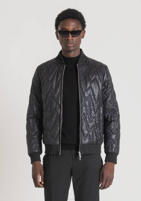 veste coupe classique avec motif géométrique et rembourrage sorona aura Antony Morato noir Hommes vêtements 4B4P5