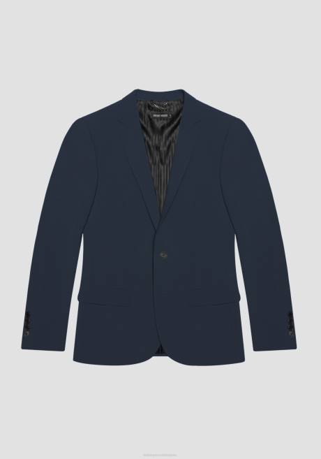 veste coupe slim bonnie en tissu mélangé de viscose stretch Antony Morato encre bleue Hommes vêtements 4B4P33