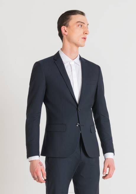 veste coupe slim bonnie en tissu stretch tissé Antony Morato encre bleue Hommes vêtements 4B4P37
