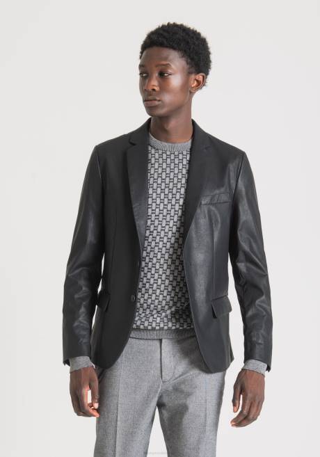 veste coupe slim zelda en simili cuir Antony Morato noir Hommes vêtements 4B4P41