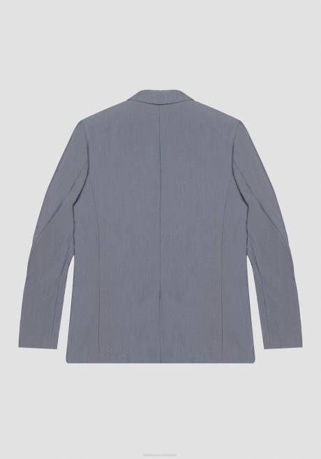 veste croisée Roger Regular Fit en coton mélangé effet denim Antony Morato bleu clair Hommes vêtements 4B4P26