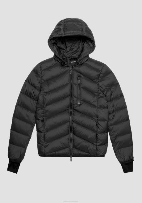 veste en nylon coupe classique avec rembourrage écologique Sorona Aura Antony Morato noir Hommes vêtements 4B4P11